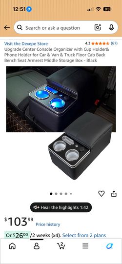Center console/ consola centro auto troca