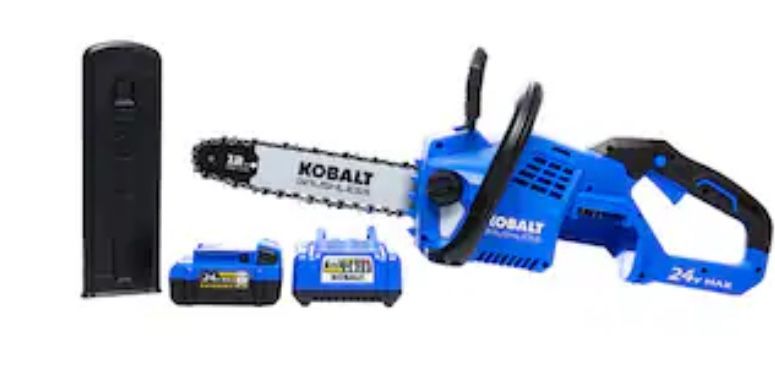 Kobalt 24-volt 12-in Battery 4 Ah Chainsaw (Battery and Charger Included)