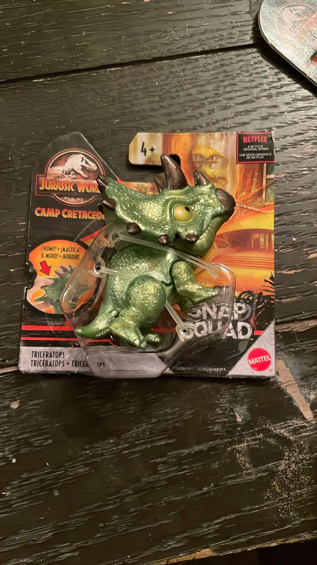 Jurassic World Snap Squad Attitudes Triceratops Figure