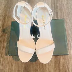 Heels Charm Women's Stiletto Open Toe Strappy Heeled Sandal 