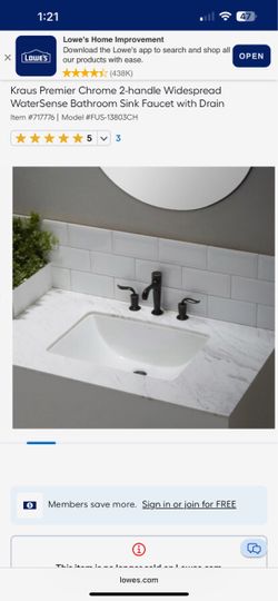 Kraus widespread faucet need gone today asap!!!!!