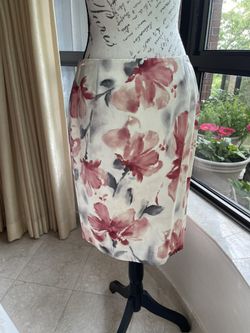 Jones New York lined silk/ cotton skirt size 8p NWT 