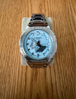 New G-Shock GM-B2100S Silver/Light Blue