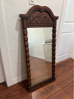 Wood mirror