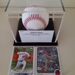 Washington Nationals Rookie Josiah Gray Auto Baseball And RC Cards!