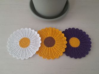 Handmade Collectible Crochet Floral Doilies