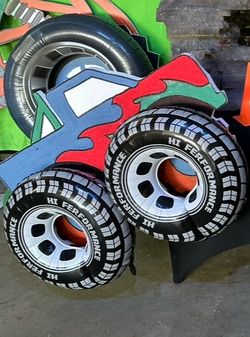 Monster truck party decorations
