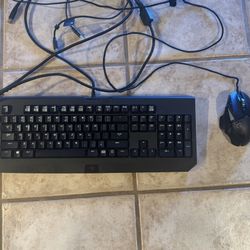 Razor Black widow Keyboard And Logitech G502 Mouse