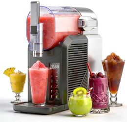 2L/68oz Slushy Machine for Home & Party, 6 Presets Frozen Drink Maker with Self‑Cleaning & LED Display, No Ice Needed, Ideal for Margaritas, Frappés,