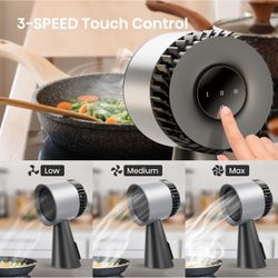 3-Speed Touch Control Cooking Fan