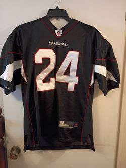 Vintage Adrian Wilson black stitched Reebok Arizona Cardinals football jersey size Large