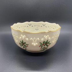 Lenox Holiday Medium Pierced Bowl