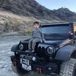 Jeep Wrangler Jk Metal Bumper, Winch, And Fog Lights