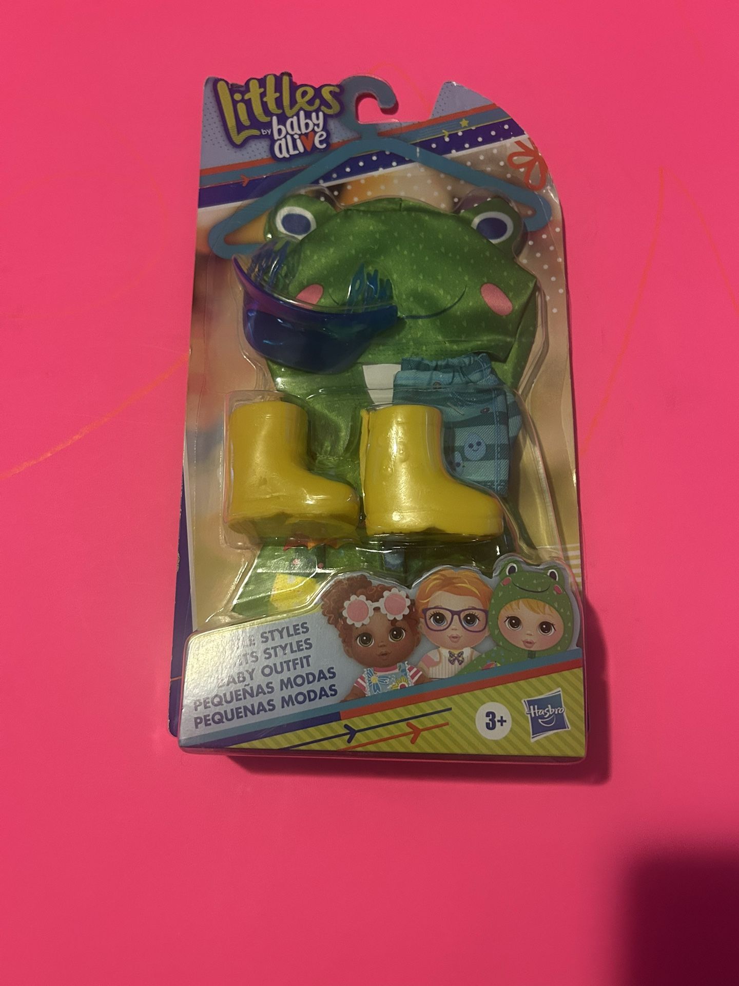 Baby Alive Littles Clothes, Little Styles BABY Outfit Rain Boots, Frog