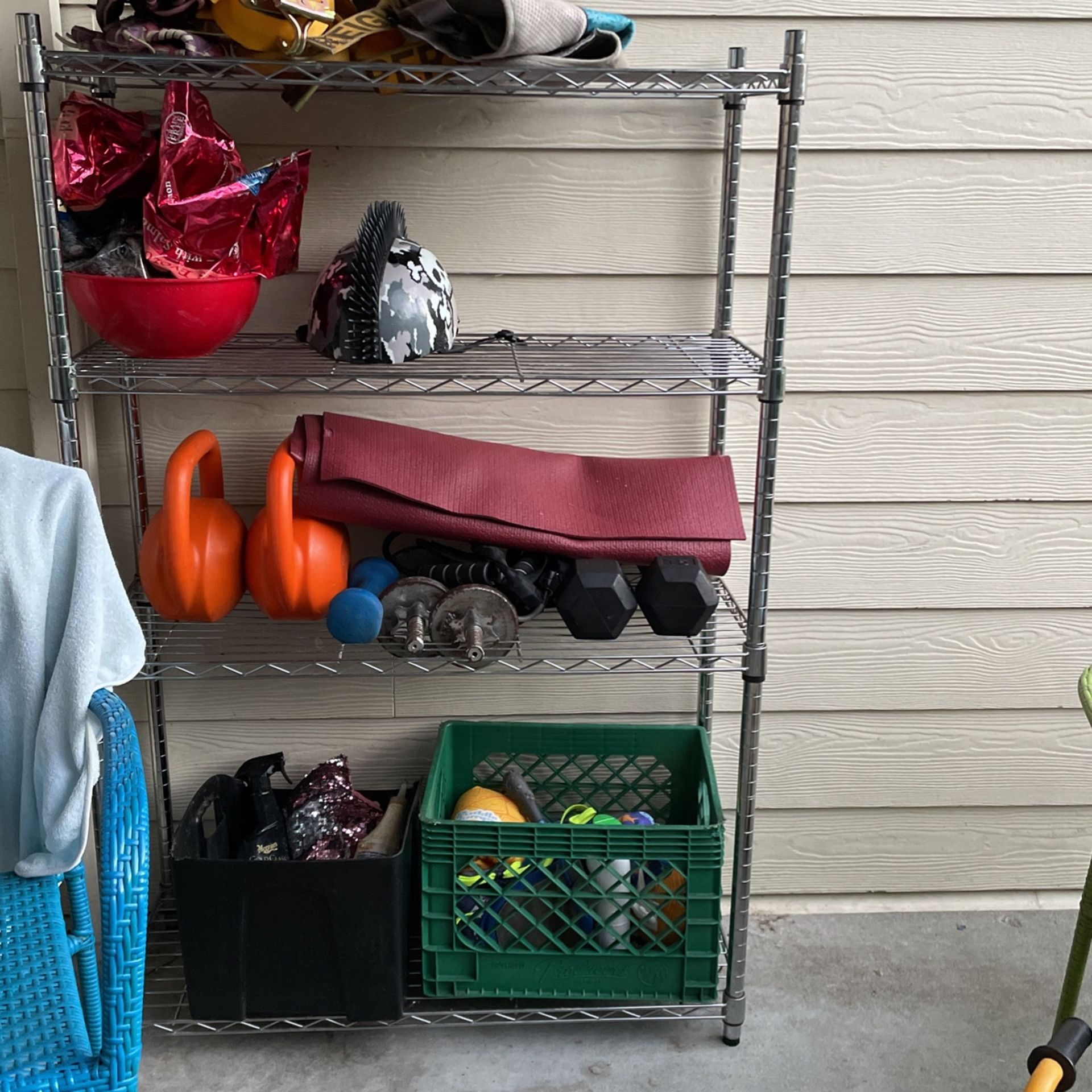 Chrome 4 Tier Metal Shelving 