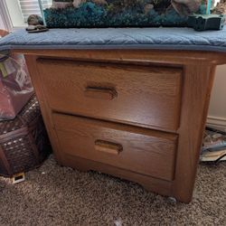 Solid Oak Bedside Table  Moving Sale