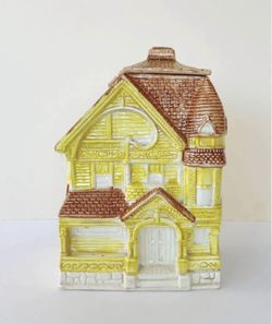 Vintage MCM Victorian House Cookie Jar