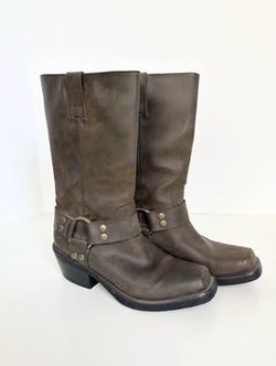 Women's Dark Brown Harness Boots Size 6.5M