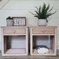 Wicker Nightstands