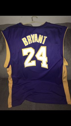 Lakers Kobe Bryant #24 purple and gold