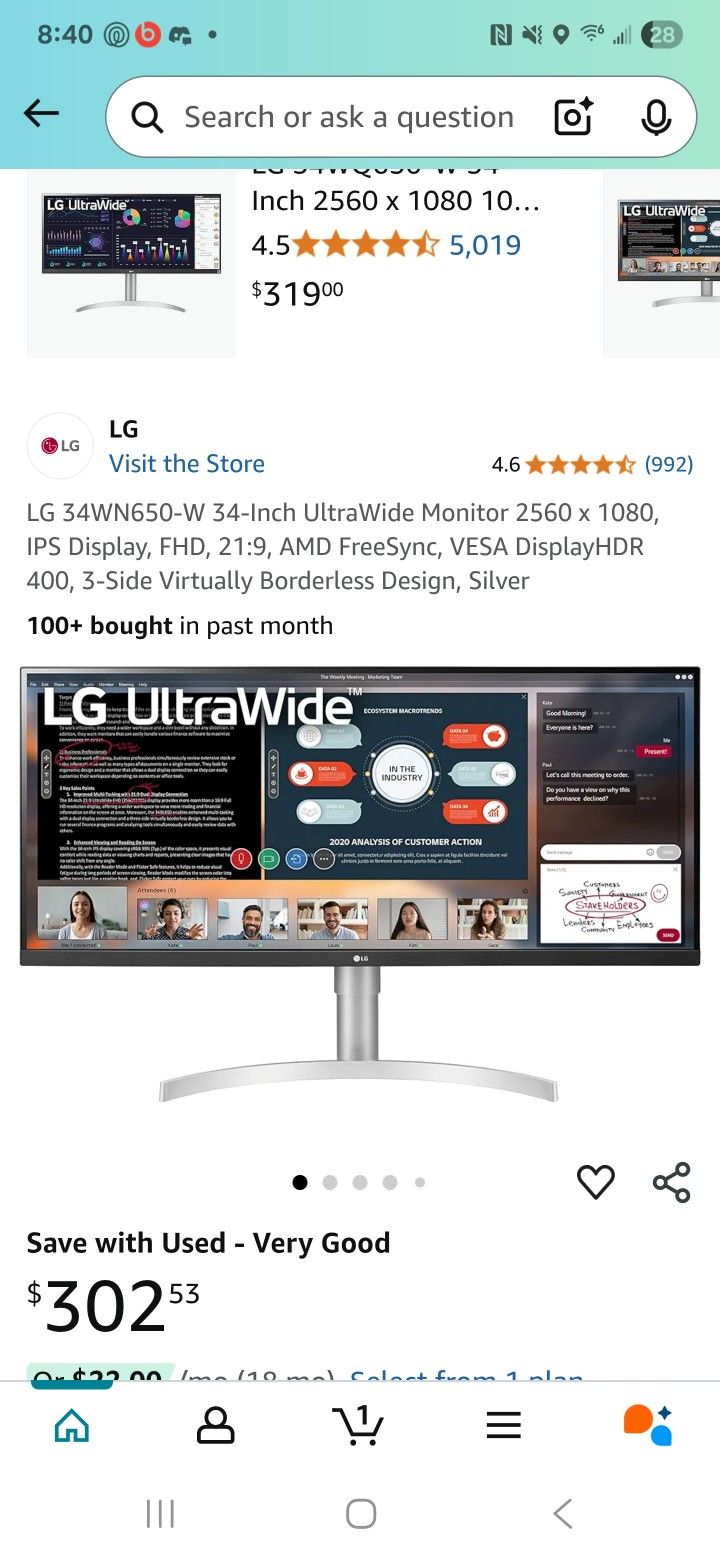 Lg Ultrawide 34 Inch Monitor