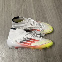 Adidas Adizero F50 Elite Mid FG White Red Soccer Cleats  Women's Size 8