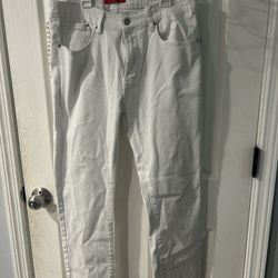 M.B.X Jeans Whit Slim Fit   W34  L30