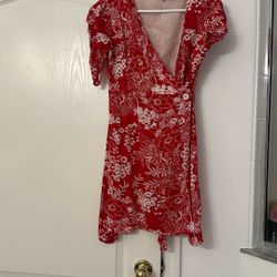 Red Flower Dress