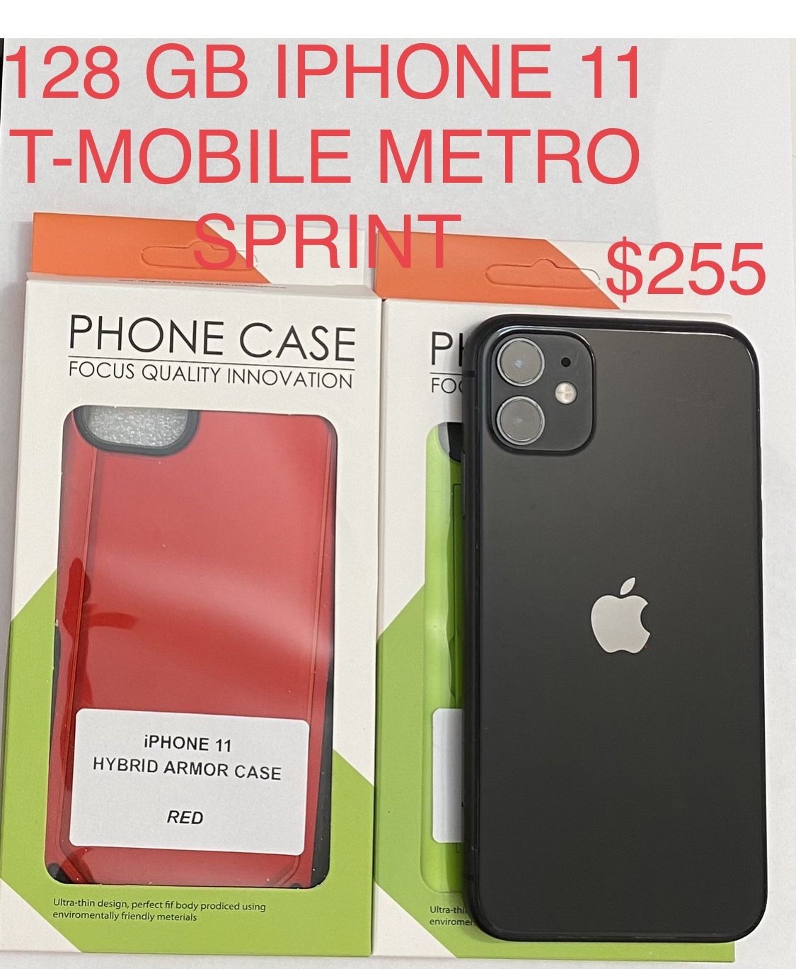 128 GB IPHONE 11 T-Mobile Metro PCs Sprint