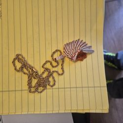 Rose GOLD INDIAN CHIEF HEAD WITH ROPE CHAIN