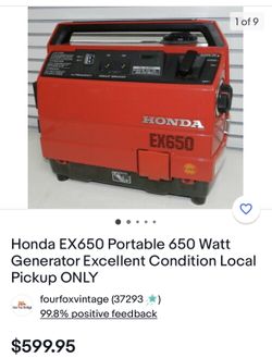 Generados Honda Silencioso.