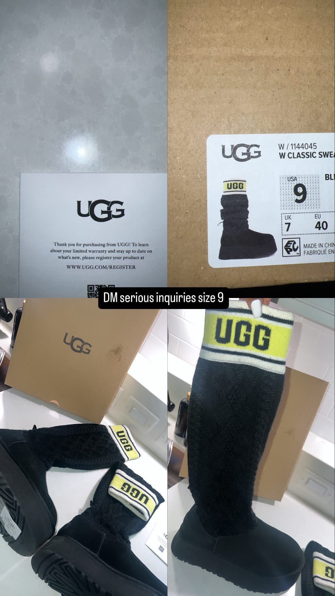 Brand New Uggs Never Worn Size 9 Fight Snug