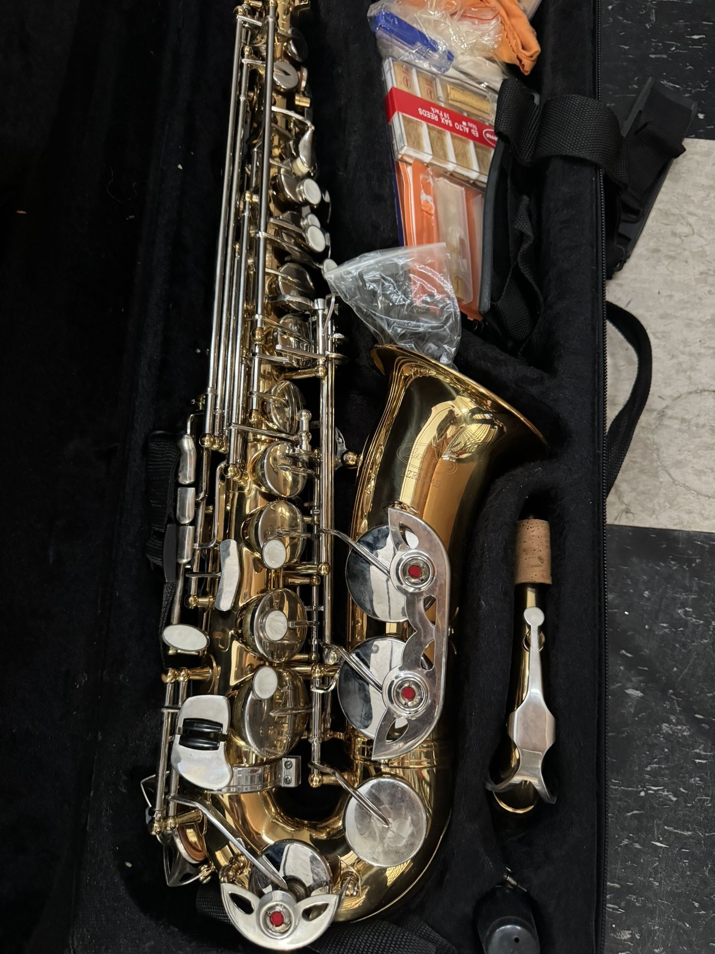 Saxophone With Case And Accessories
