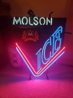 Neon Molson Ice