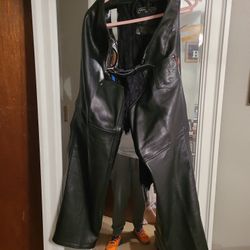 XL Womans Leather Chaps Never Worn