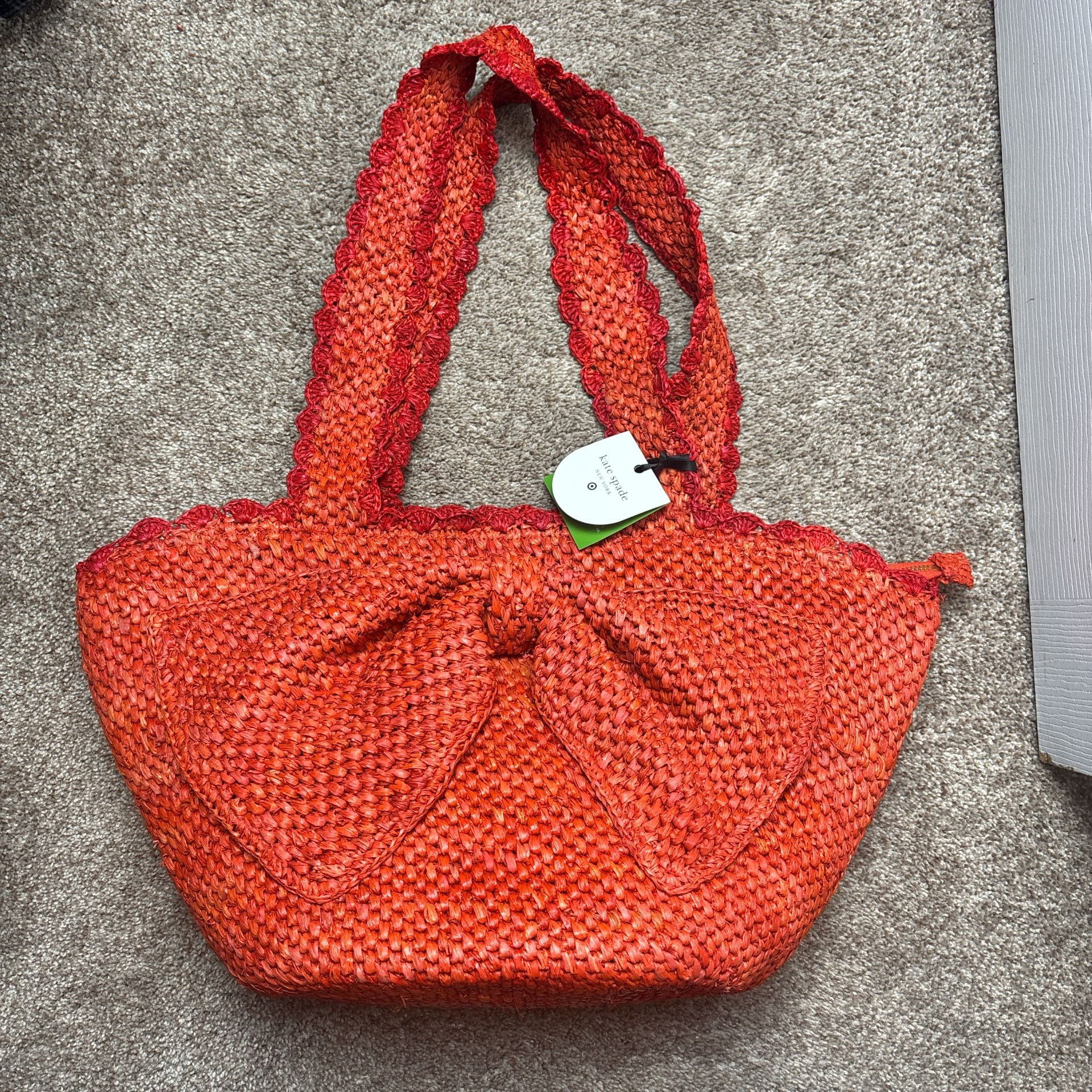 Kate Spade X Target Raffia Bow Tote Bag