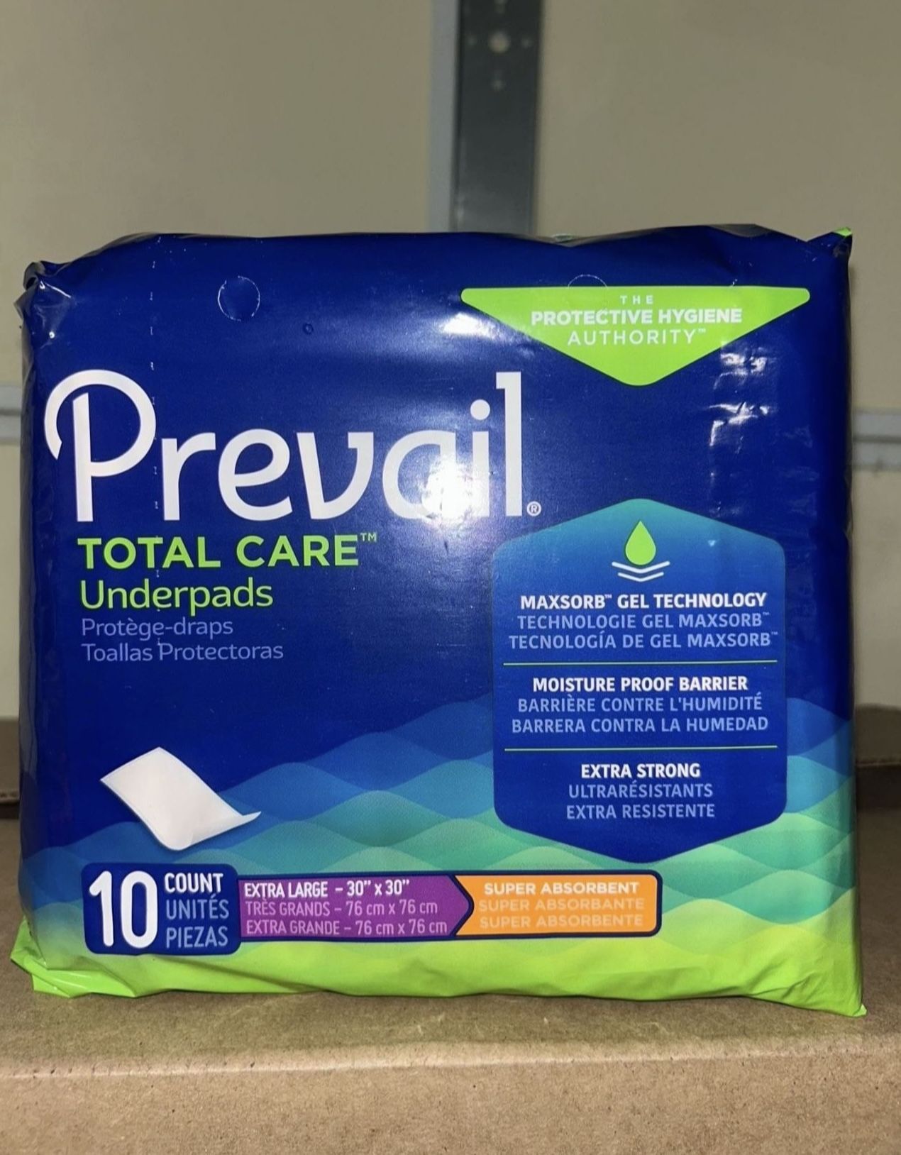 Prevail under pads 5$ Per Pack 