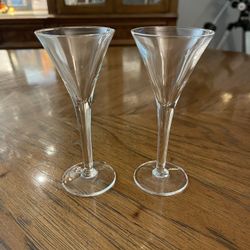 2 Like New Cordial Glasses