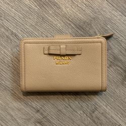 Prada Milano Small Wallet Tan Women’s