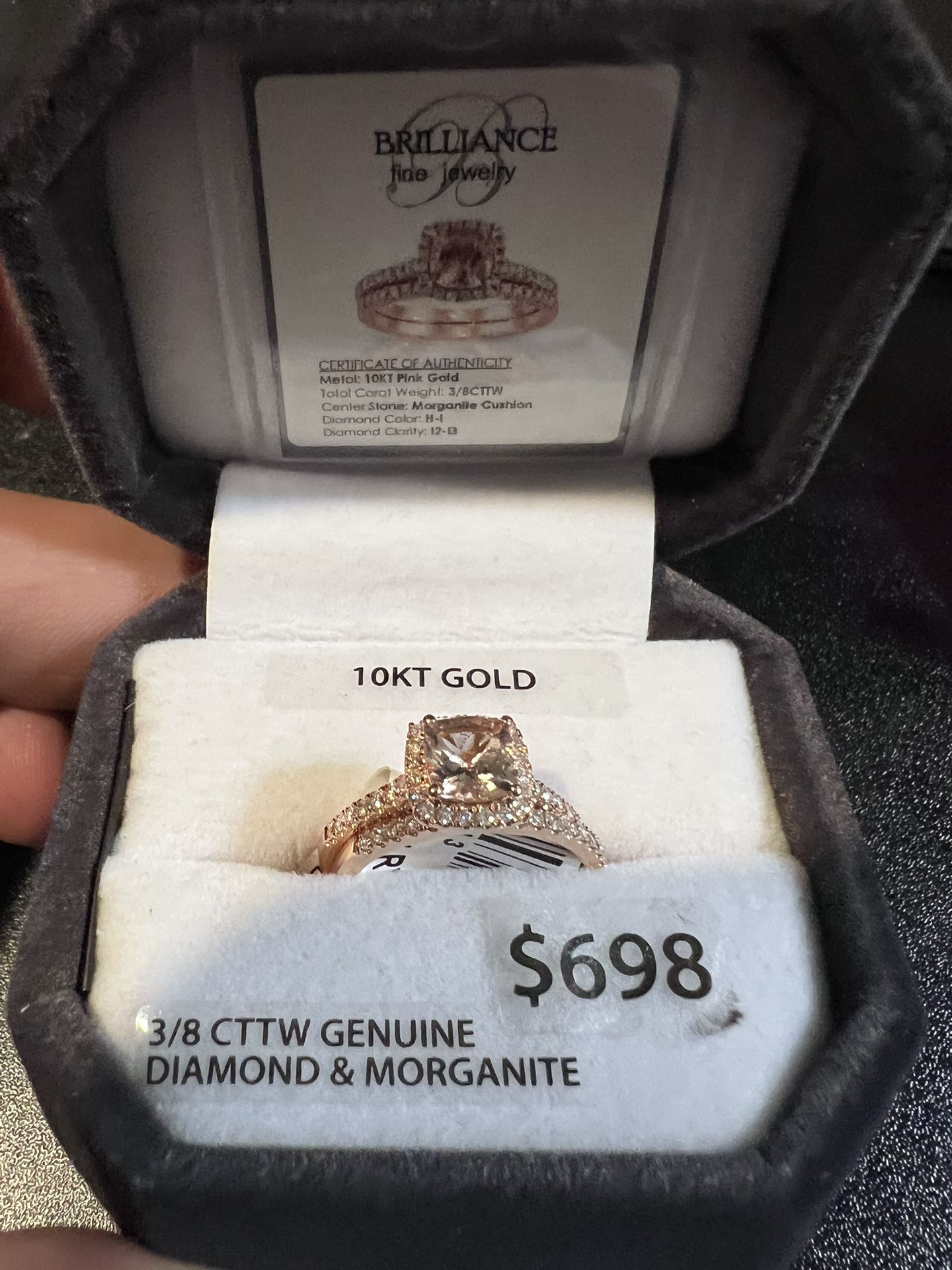 New Diamond Ring 10k Size 7
