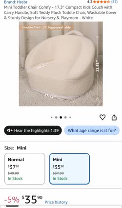 New- mini toddler chair