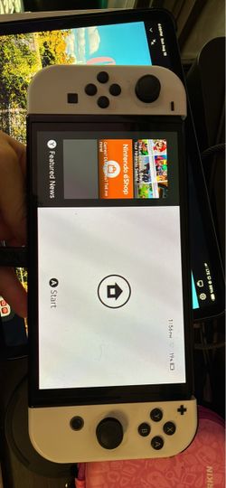 switch oled w accessories and games