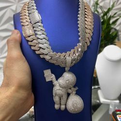 chain bracelet and pendant 