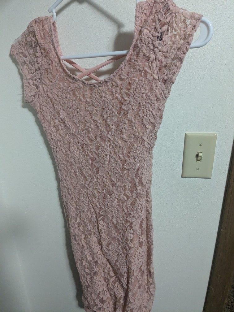 Lace Pink Dress