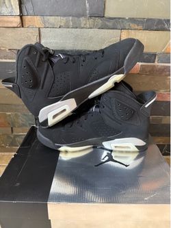 Jordan 6 Retro Chrome Black Men's Size 9 Original Box DX2836-001