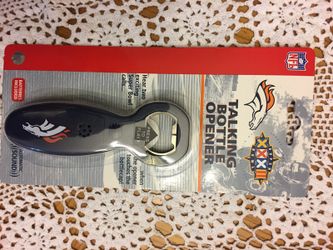 Denver Broncos talking bottle opener