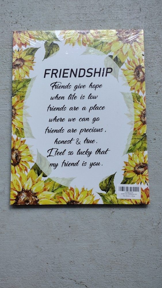 New Canvas Wall Art Print Friendship