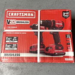 New Craftsman Power Drill Set- Brushless 