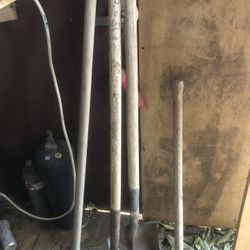 Shovels, Pickax, Broom