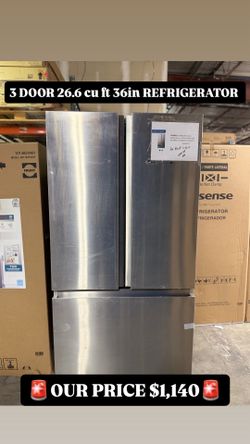 Hisense PureFlat 26.6 Cu. Ft. Refrigerator!